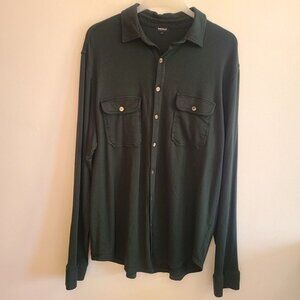 Bleusalt Malibu Men’s Classic Button Up Size 4 Green